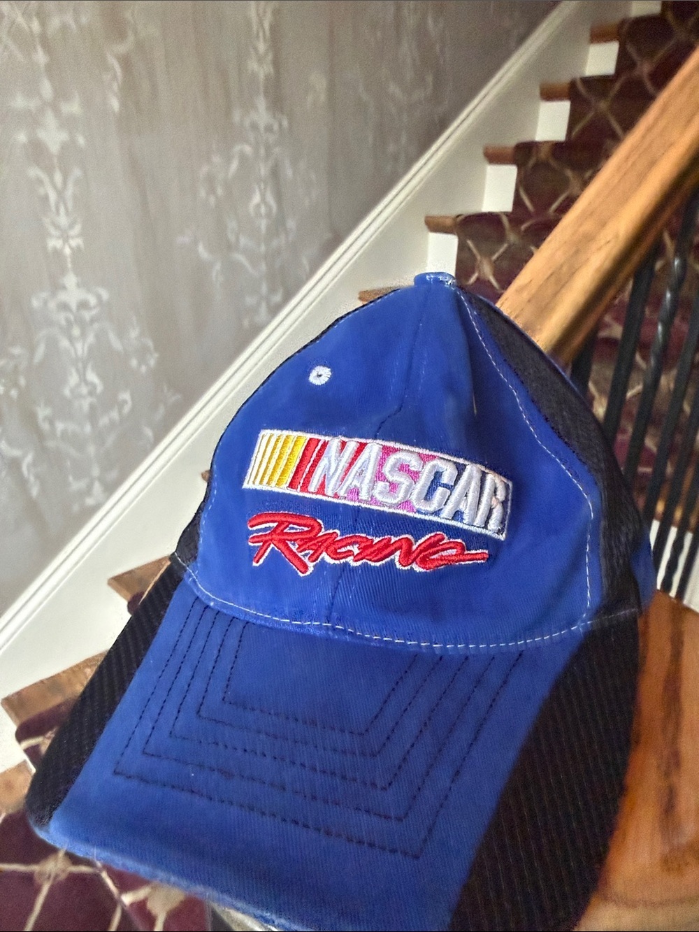 NASCAR RACING authentic men’s navy blue cap very good condition